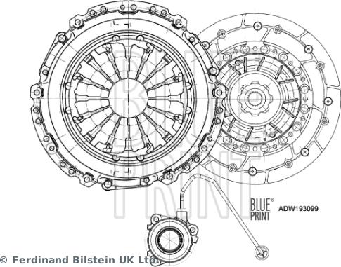 Blue Print ADW193099 - Clutch Kit car-mod.net