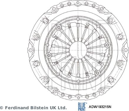 Blue Print ADW193215N - Clutch Pressure Plate car-mod.net