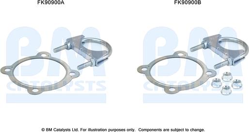 BM Catalysts FK90900 - Mounting Kit, catalytic converter car-mod.net