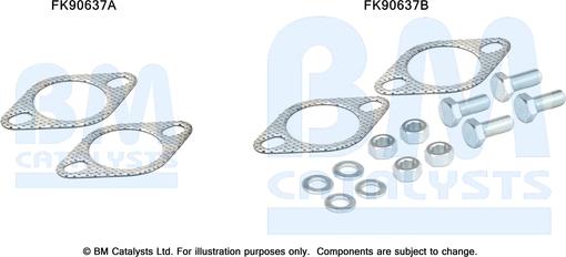 BM Catalysts FK90637 - Mounting Kit, catalytic converter car-mod.net