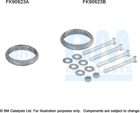 BM Catalysts FK90623 - Mounting Kit, catalytic converter car-mod.net