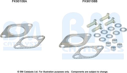 BM Catalysts FK90108 - Mounting Kit, catalytic converter car-mod.net