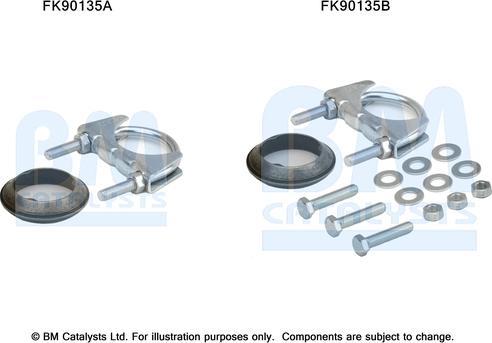 BM Catalysts FK90135 - Mounting Kit, catalytic converter car-mod.net