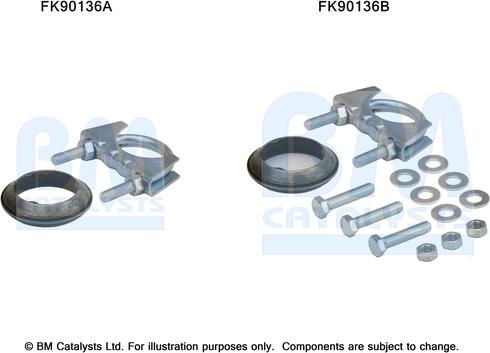 BM Catalysts FK90136 - Mounting Kit, catalytic converter car-mod.net