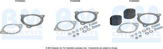 BM Catalysts FK90808 - Mounting Kit, catalytic converter car-mod.net