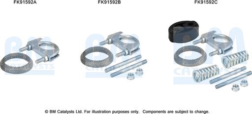 BM Catalysts FK91592 - Mounting Kit, catalytic converter car-mod.net