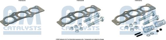BM Catalysts FK91557 - Mounting Kit, catalytic converter car-mod.net