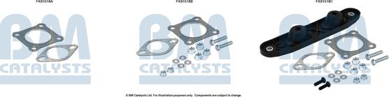 BM Catalysts FK91518 - Mounting Kit, catalytic converter car-mod.net