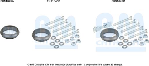 BM Catalysts FK91645 - Mounting Kit, catalytic converter car-mod.net