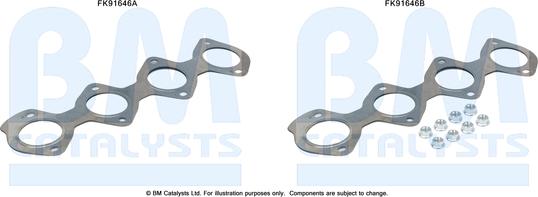 BM Catalysts FK91646 - Mounting Kit, catalytic converter car-mod.net