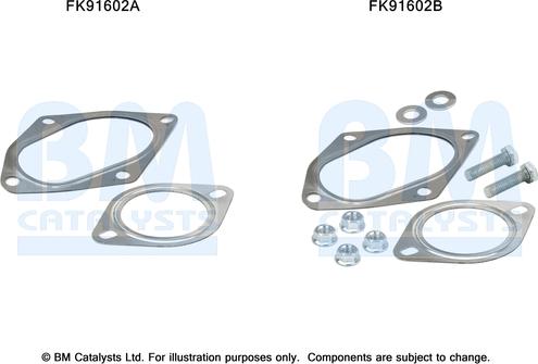 BM Catalysts FK91602 - Mounting Kit, catalytic converter car-mod.net