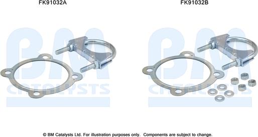 BM Catalysts FK91032 - Mounting Kit, catalytic converter car-mod.net
