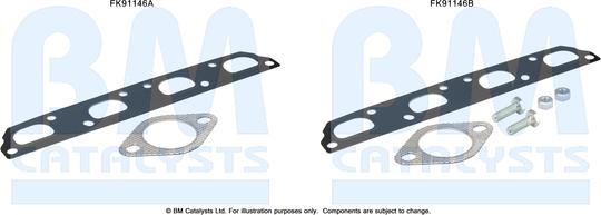 BM Catalysts FK91146 - Mounting Kit, catalytic converter car-mod.net