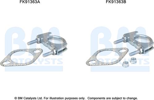 BM Catalysts FK91363 - Mounting Kit, catalytic converter car-mod.net