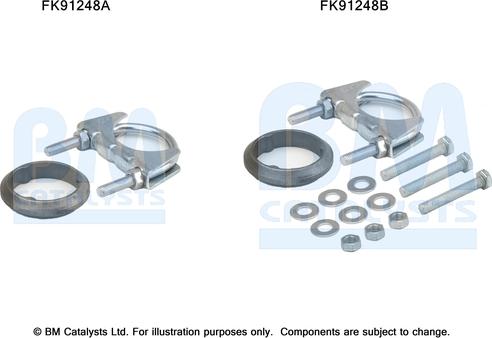 BM Catalysts FK91248 - Mounting Kit, catalytic converter car-mod.net