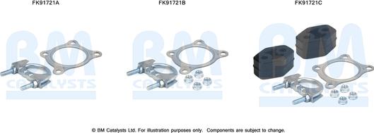BM Catalysts FK91721 - Mounting Kit, catalytic converter car-mod.net