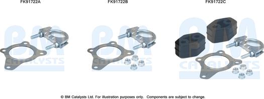 BM Catalysts FK91722 - Mounting Kit, catalytic converter car-mod.net