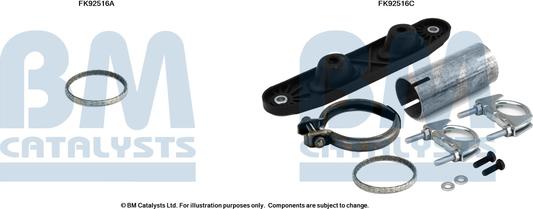 BM Catalysts FK92516 - Mounting Kit, catalytic converter car-mod.net
