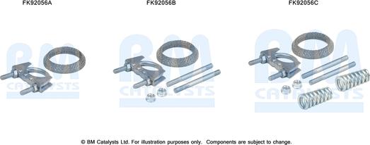 BM Catalysts FK92056 - Mounting Kit, catalytic converter car-mod.net