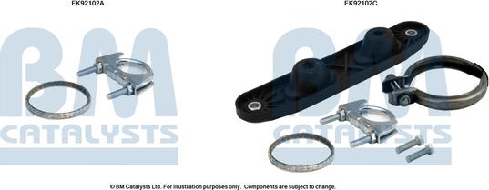BM Catalysts FK92102 - Mounting Kit, catalytic converter car-mod.net