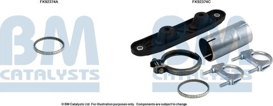 BM Catalysts FK92374 - Mounting Kit, catalytic converter car-mod.net