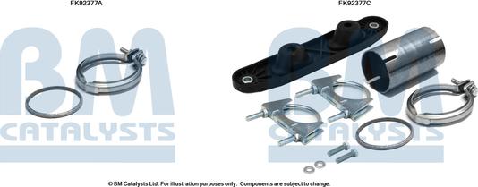 BM Catalysts FK92377 - Mounting Kit, catalytic converter car-mod.net