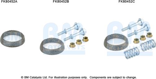 BM Catalysts FK80452 - Mounting Kit, catalytic converter car-mod.net