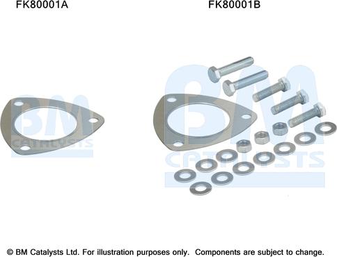 BM Catalysts FK80001 - Mounting Kit, catalytic converter car-mod.net
