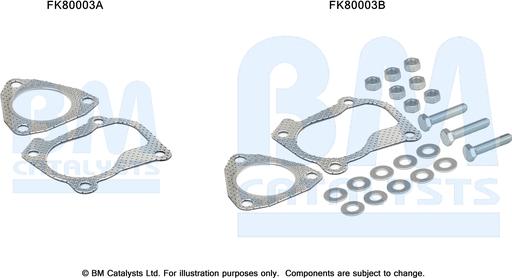 BM Catalysts FK80003 - Mounting Kit, catalytic converter car-mod.net
