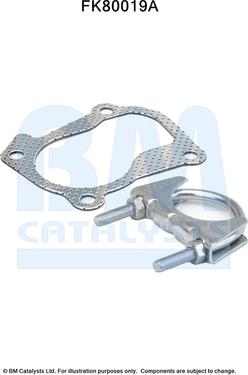 BM Catalysts FK80019 - Mounting Kit, catalytic converter car-mod.net