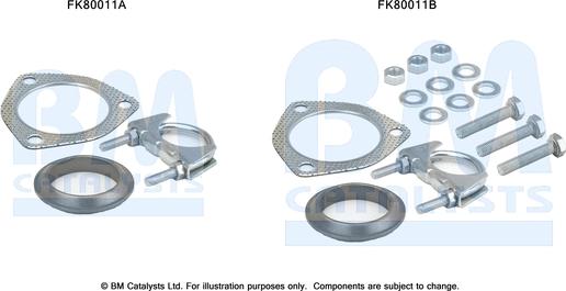 BM Catalysts FK80011 - Mounting Kit, catalytic converter car-mod.net