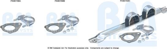BM Catalysts FK80158 - Mounting Kit, catalytic converter car-mod.net