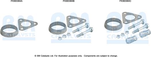 BM Catalysts FK80384 - Mounting Kit, catalytic converter car-mod.net