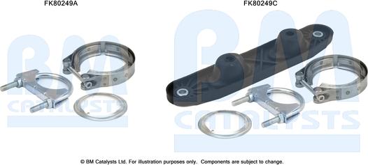 BM Catalysts FK80249 - Mounting Kit, catalytic converter car-mod.net