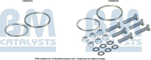 BM Catalysts FK80267 - Mounting Kit, catalytic converter car-mod.net