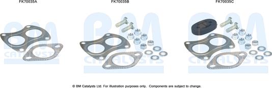 BM Catalysts FK70035 - Mounting Kit, exhaust pipe car-mod.net