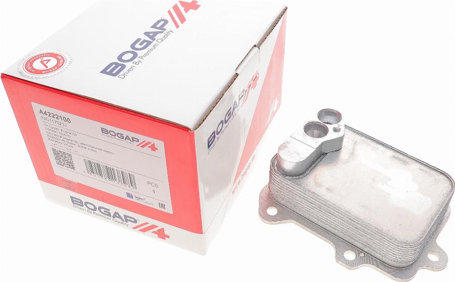 BOGAP A4222100 - Oil Cooler, engine oil car-mod.net