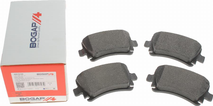 BOGAP A8210105 - Brake Pad Set, disc brake car-mod.net