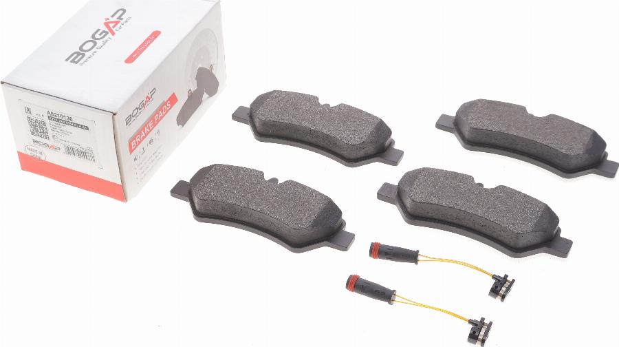 BOGAP A8210136 - Brake Pad Set, disc brake car-mod.net