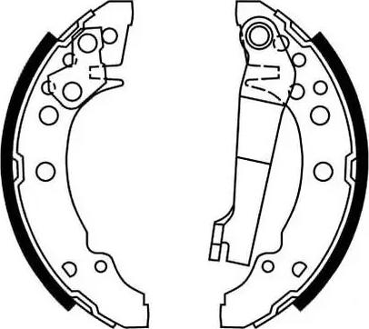 BÖLK BOL-E111415 - Drum Brake Shoe Set car-mod.net