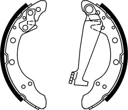 BÖLK BOL-E111429 - Drum Brake Shoe Set car-mod.net