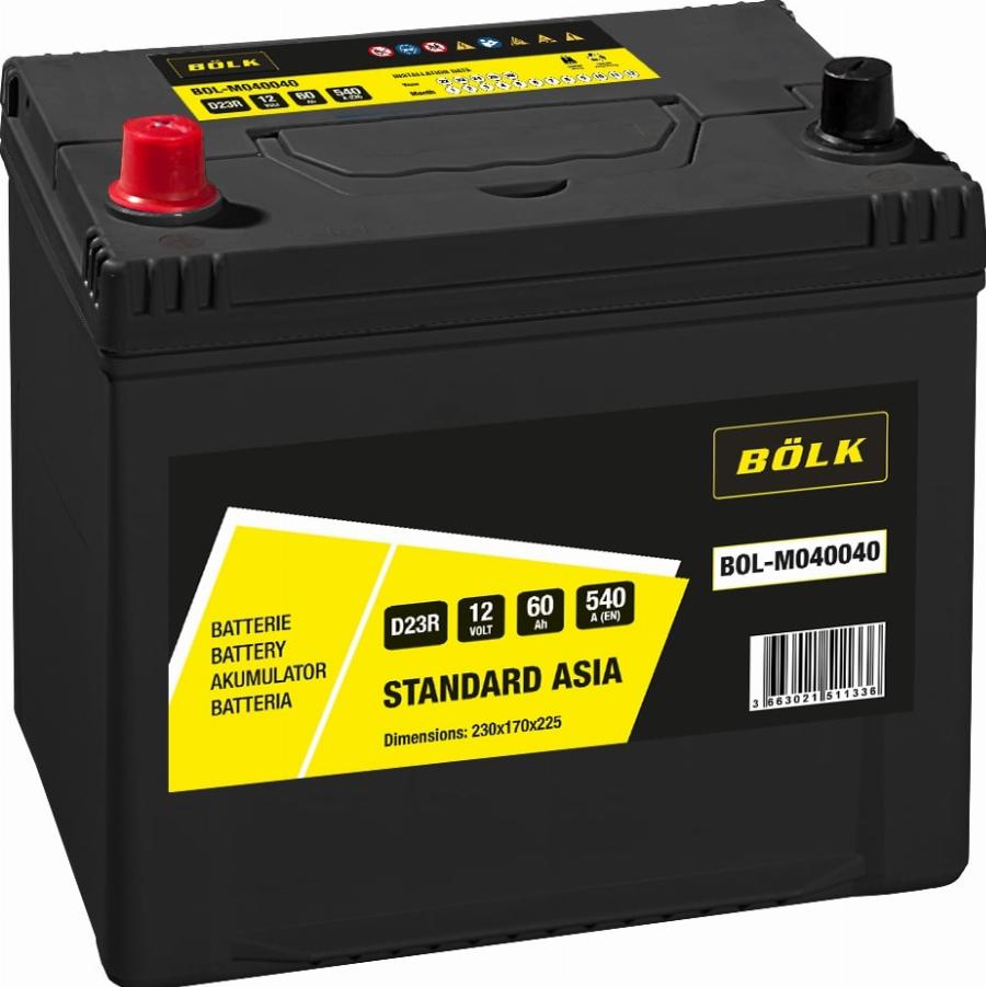BÖLK BOL-M040040 - Starter Battery car-mod.net