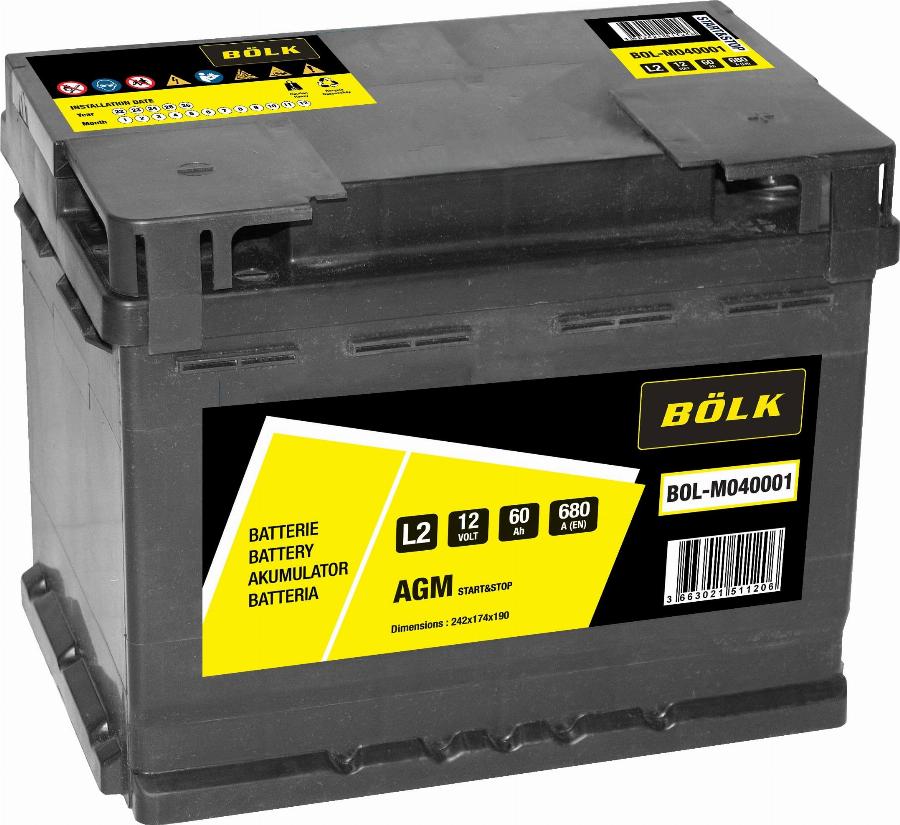 BÖLK BOL-M040001 - Starter Battery car-mod.net