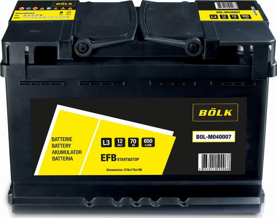 BÖLK BOL-M040007 - Starter Battery car-mod.net