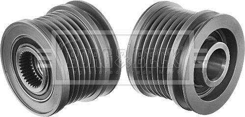 Borg & Beck BBA5063 - Pulley, alternator, freewheel clutch car-mod.net