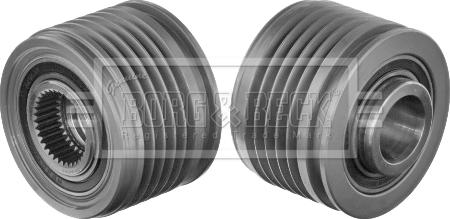Borg & Beck BBA5080 - Pulley, alternator, freewheel clutch car-mod.net