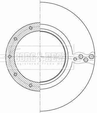 Borg & Beck BBD32606 - Brake Disc car-mod.net