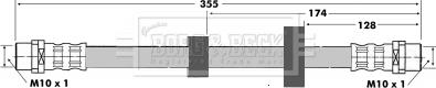 Borg & Beck BBH6425 - Brake Hose car-mod.net