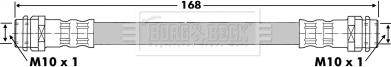 Borg & Beck BBH6632 - Brake Hose car-mod.net