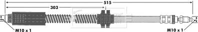 Borg & Beck BBH6766 - Brake Hose car-mod.net